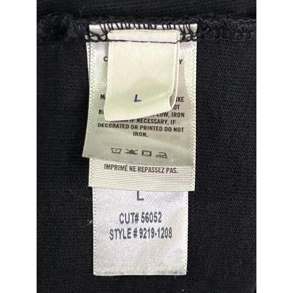 Citizens of Humanity Black Sleeveless V-Neck Muscle Tee Top Cotton Size L USA - Picture 3 of 8